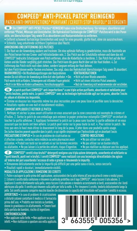 Compeed Anti-Pickel Patch Reinigend 7 Stück