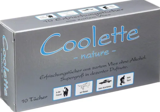 Coolette Nature Erfrischungstücher Vlies 10 Tücher