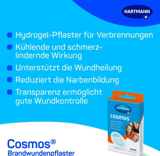Cosmos 8 Brandwundenpflaster 43 mm X 68 mm