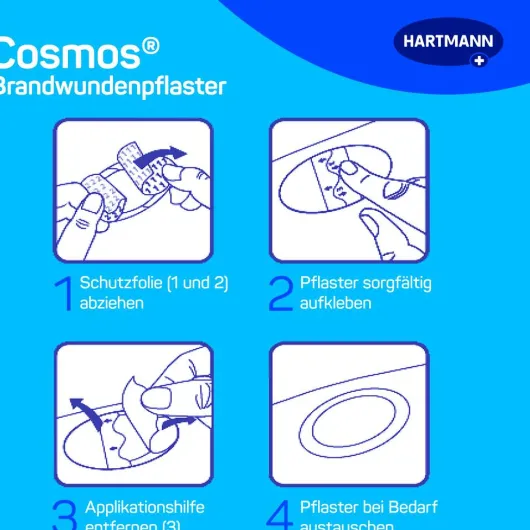 Cosmos 8 Brandwundenpflaster 43 mm X 68 mm