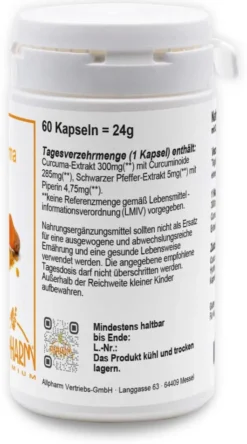 Curcuma Kapseln Allpharm Premium 60 Kapseln