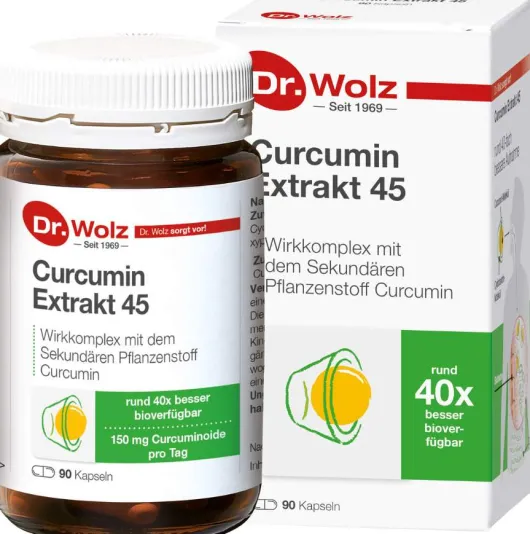 Curcumin Extrakt 45 Dr.Wolz Kapseln 90 Kapseln