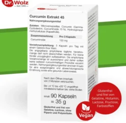 Curcumin Extrakt 45 Dr.Wolz Kapseln 90 Kapseln