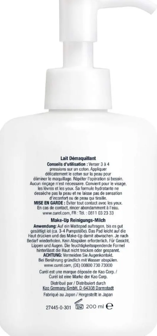 Curél Make-Up Reinigungs-Milch 200 ml