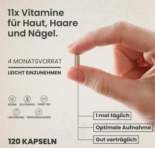Cyb Haut Haare Nägel Multi-Komplex Hochdosiert 120 Kapseln