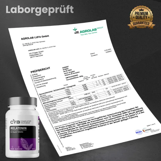 Cyb Melatonin 0,5 mg Vegan 600 Tabletten