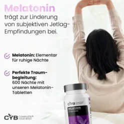 Cyb Melatonin 0,5 mg Vegan 600 Tabletten