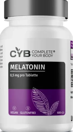 Cyb Melatonin 0,5 mg Vegan 600 Tabletten