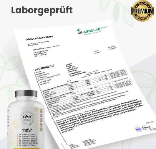 Cyb Vitamin D3 2000 I.E. Hochdosiert 365 Tabletten
