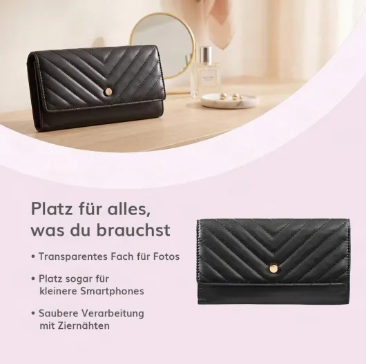 Damen Geldbörse Marilyn schwarz 1 Stück