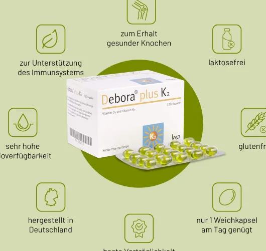 Debora Plus K2 120 Kapseln