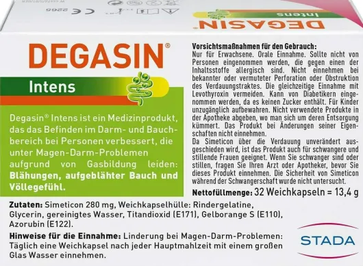 Degasin Intens 280 mg 32 Weichkapseln