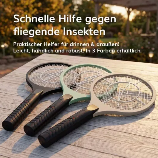 Deluxa Garden Elektrische Fliegenklatsche, Beige