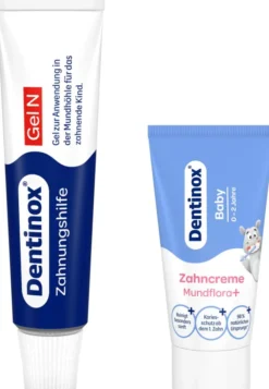 Dentinox Gel N Zahnungshilfe 10g + Dentinox Zahncreme Mundflora + Baby 30 ml