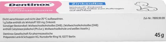 Dentinox Zinksalbe 45 g