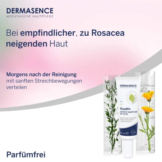 Dermasence RosaMin Getönte Tagespflege LSF 50 30 ml Creme