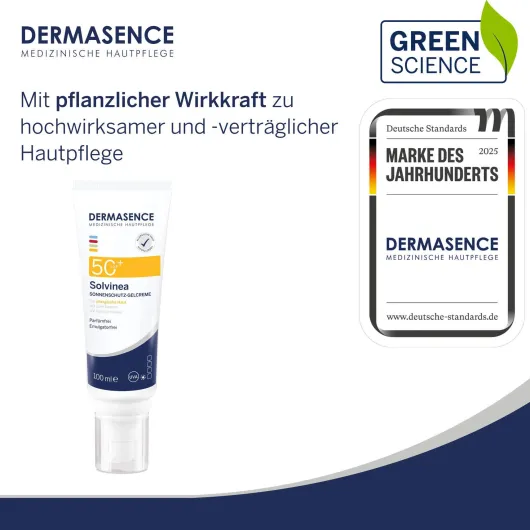 Dermasence Solvinea Sonnenschutz Gelcreme Lsf 50+ 100 ml
