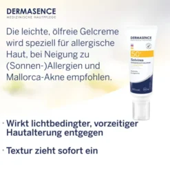Dermasence Solvinea Sonnenschutz Gelcreme Lsf 50+ 100 ml