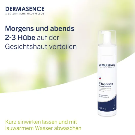 Dermasence Vitop Forte Reinigungsschaum 200 ml