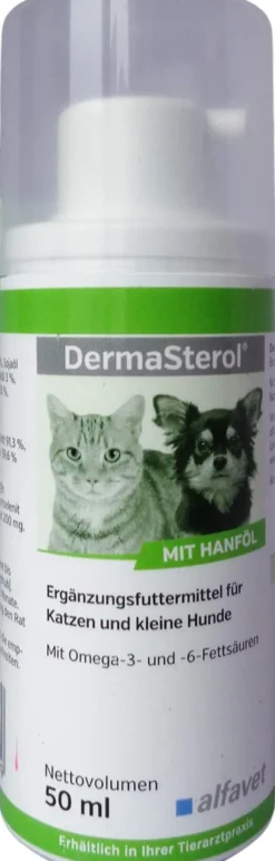 Dermasterol Ergänzungsfutterm.Öl F.Hunde Katze