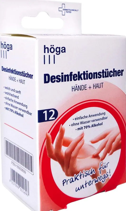 Desinfektionstücher Hände+haut