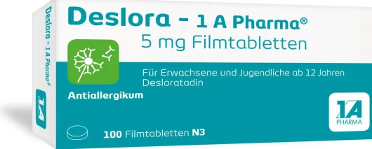Deslora - 1A Pharma 5 mg Filmtabletten 100 Stück