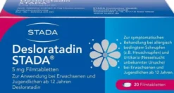 Desloratadin Stada 5 mg 20 Filmtabletten
