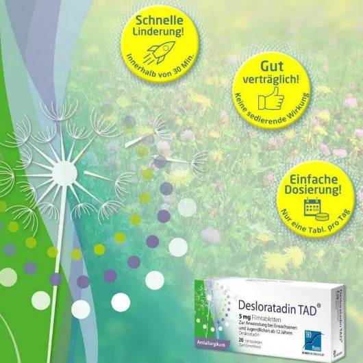 Desloratadin Tad 5 mg 50 Filmtabletten