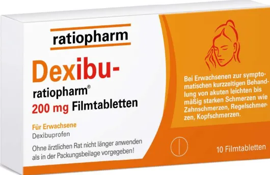 Dexibu-ratiopharm 200 mg 10 Filmtabletten