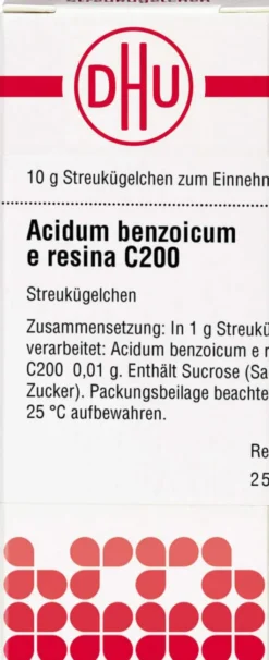 Dhu Acidum Benzoicum E Resina C200 Globuli