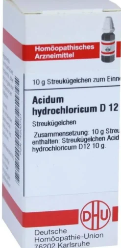 Dhu Acidum Hydrochloricum D 12 Globuli