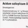 Dhu Acidum Salicylicum D30 Globuli 10 G