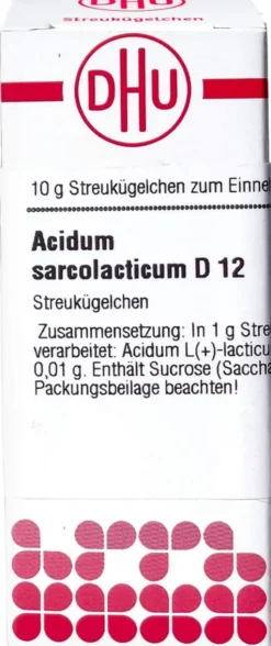 Dhu Acidum Sarcolacticum D12 Globuli 10 G