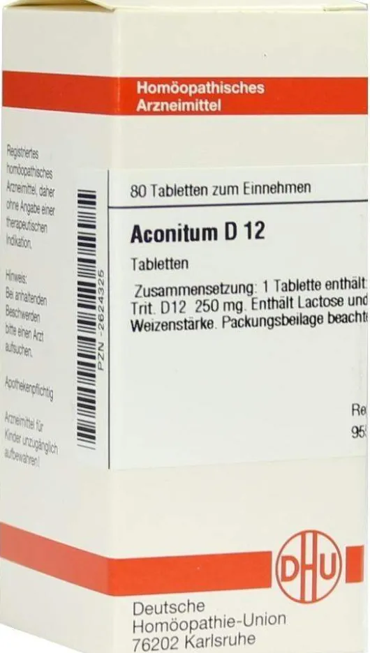 Dhu Aconitum D12 80 Tabletten