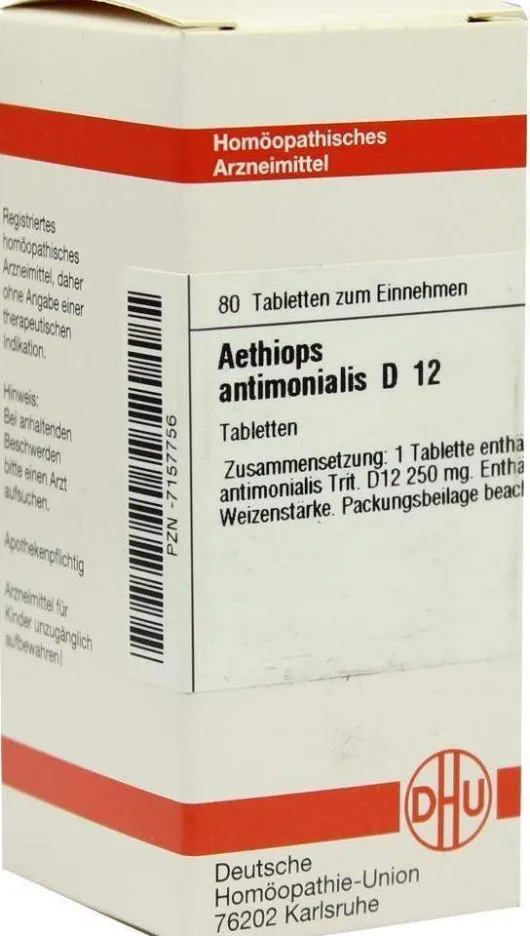Dhu Aethiops Antimonialis D12 Tabletten