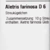 Dhu Aletris Farinosa D6 Globuli 10 G