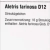 Dhu Aletris Farinosa D12 Globuli 10 G