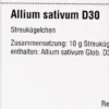 Dhu Allium Sativum D30 Globuli 10 G