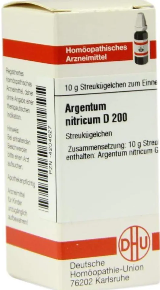 Dhu Argentum Nitricum D200 Globuli