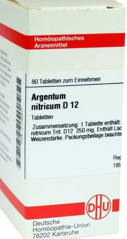 Dhu Argentum Nitricum D12 80 Tabletten