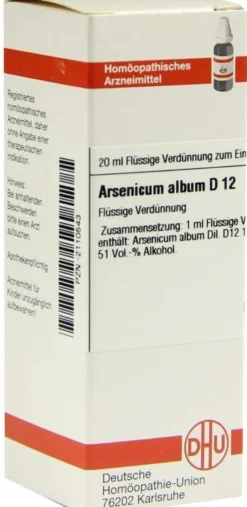 Dhu Arsenicum Album D12 20 ml Dilution