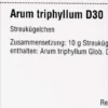 Dhu Arum Triphyllum D30 Globuli