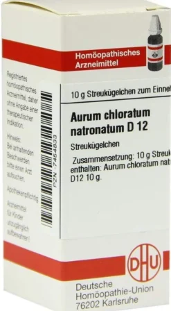 Dhu Aurum Chloratum Natronatum D12 Globuli