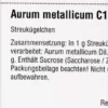 Dhu Aurum Metallicum C100 Globuli 10 G