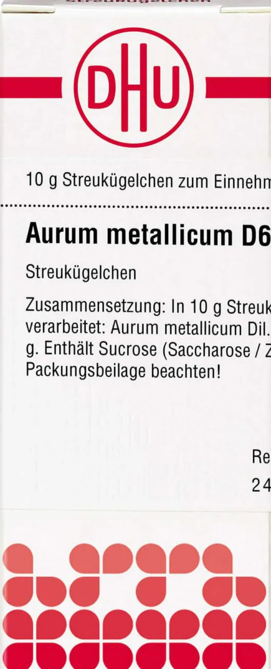 Dhu Aurum Metallicum D60 Globuli 10 G