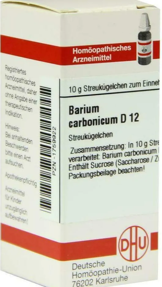 Dhu Barium Carbonicum D12 10 G Globuli