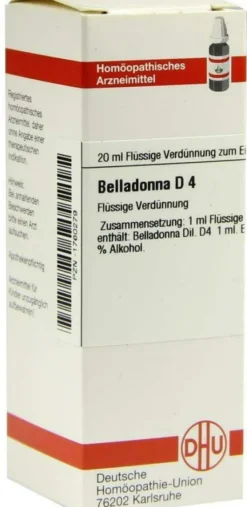 Dhu Belladonna D4 20 ml Dilution