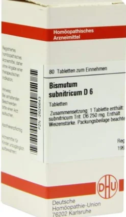 Dhu Bismutum Subnitricum D6 80 Tabletten