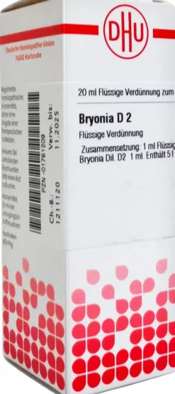 Dhu Bryonia D2 20 ml Dilution