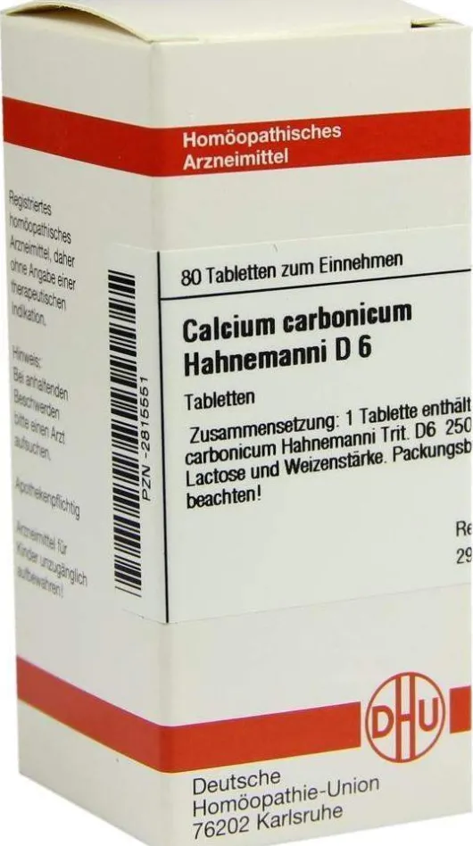 Dhu Calcium Carbonicum Hahnemanni D6 80 Tabletten